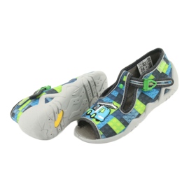 Calzado infantil befado 217P104 azul gris verde 5