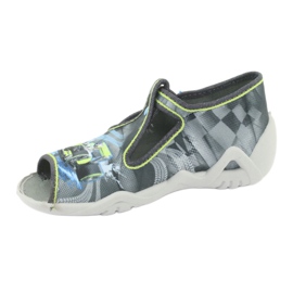 Calzado infantil befado 217P102 azul gris verde 3