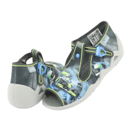 Calzado infantil befado 217P102 azul gris verde 5