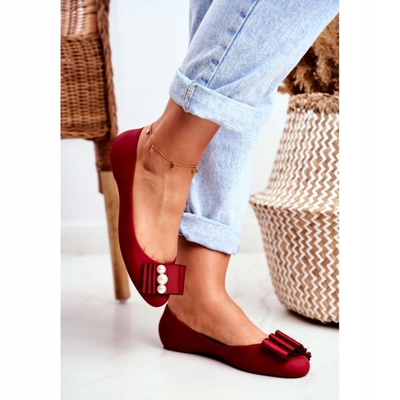 LU BOO Bailarinas De Goma Lazos Meliski Rojo Joleen 1 LU BOO Bailarinas De Goma Lazos Meliski Rojo Joleen 1
