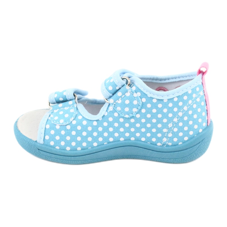 American Club Zapatos para niños zapatillas sandalias corazones American TEN20 blanco azul rosado 1