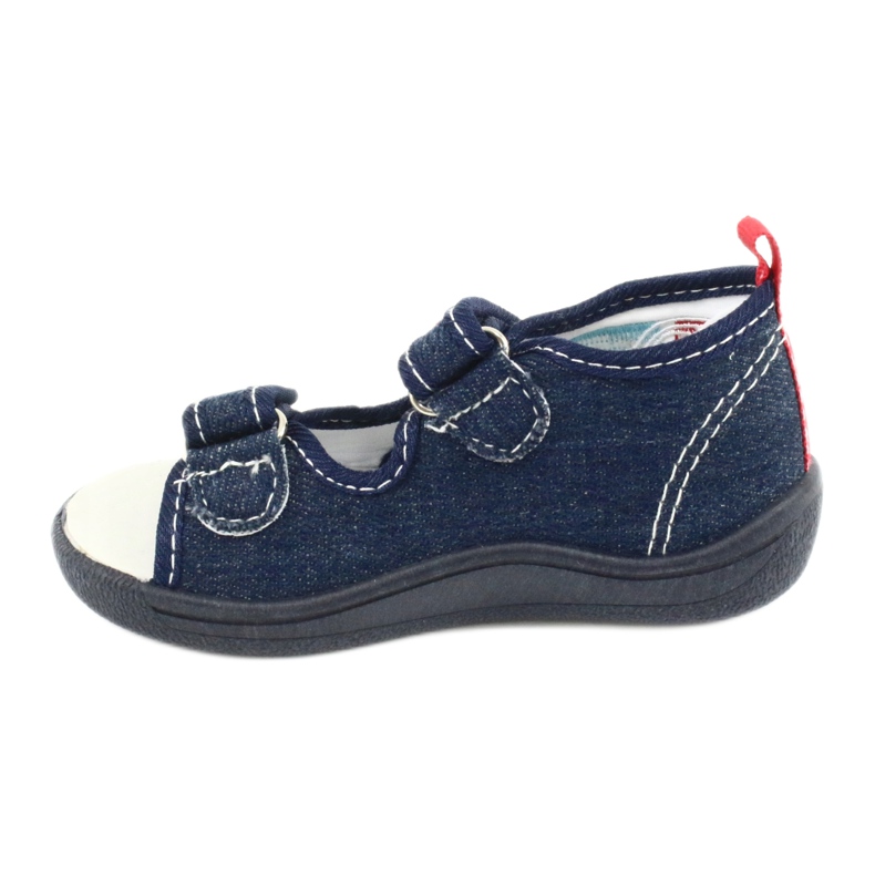 American Club Sandalias americanas calzado infantil plantilla piel TEN46 rojo azul marino 1