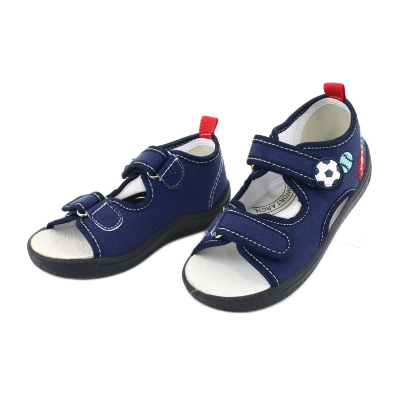 American Club Sandalias niño americano TEN27 zapatillas bola azul marino 2
