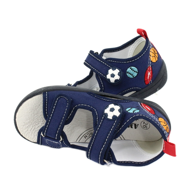 American Club Sandalias niño americano TEN27 zapatillas bola azul marino 4