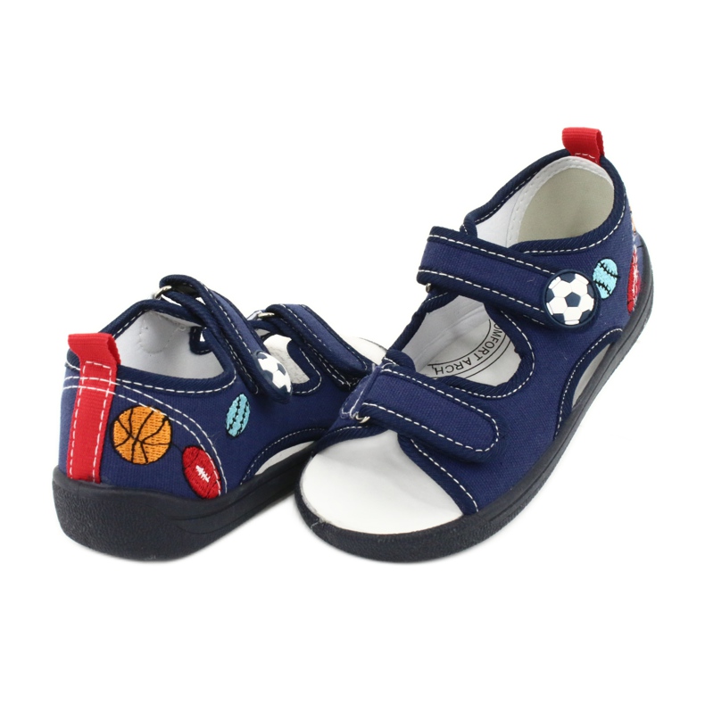 American Club Sandalias niño americano TEN27 zapatillas bola azul marino 3