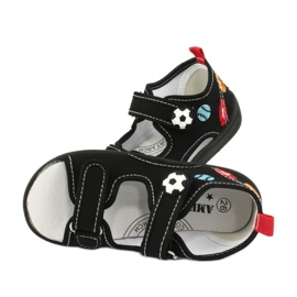 American Club Sandalias niño americano TEN27 zapatillas bola negro 4