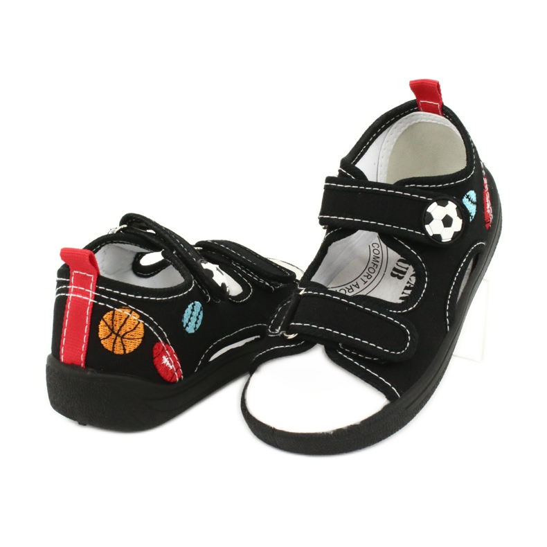 American Club Sandalias niño americano TEN27 zapatillas bola negro 3