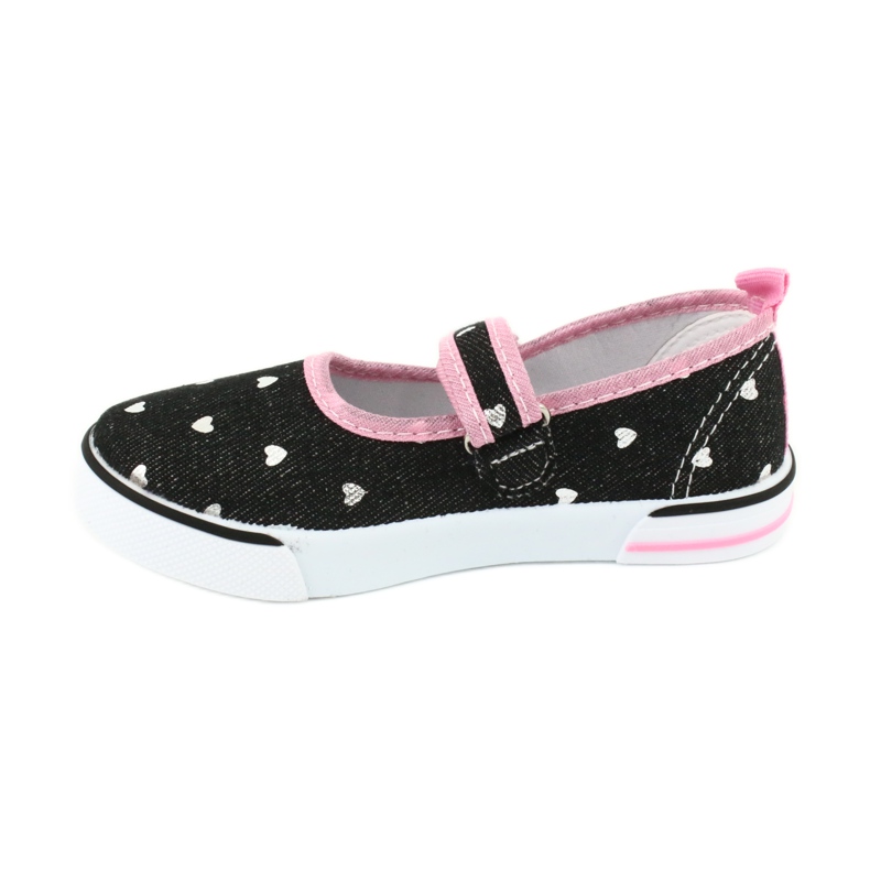 American Club Zapatillas TEN14 con velcro negro rosa 1