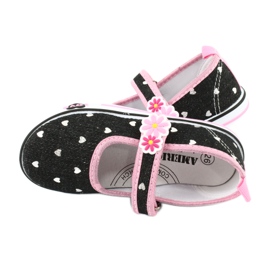 American Club Zapatillas TEN14 con velcro negro rosa 4