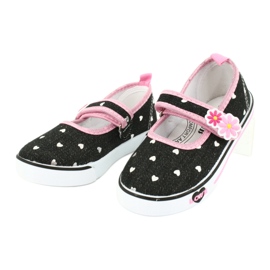American Club Zapatillas TEN14 con velcro negro rosa 2