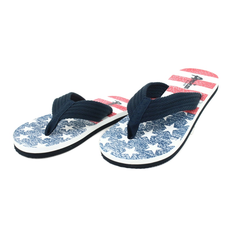 American Club Chanclas americanas de espuma ligera JP05 azul marino 2