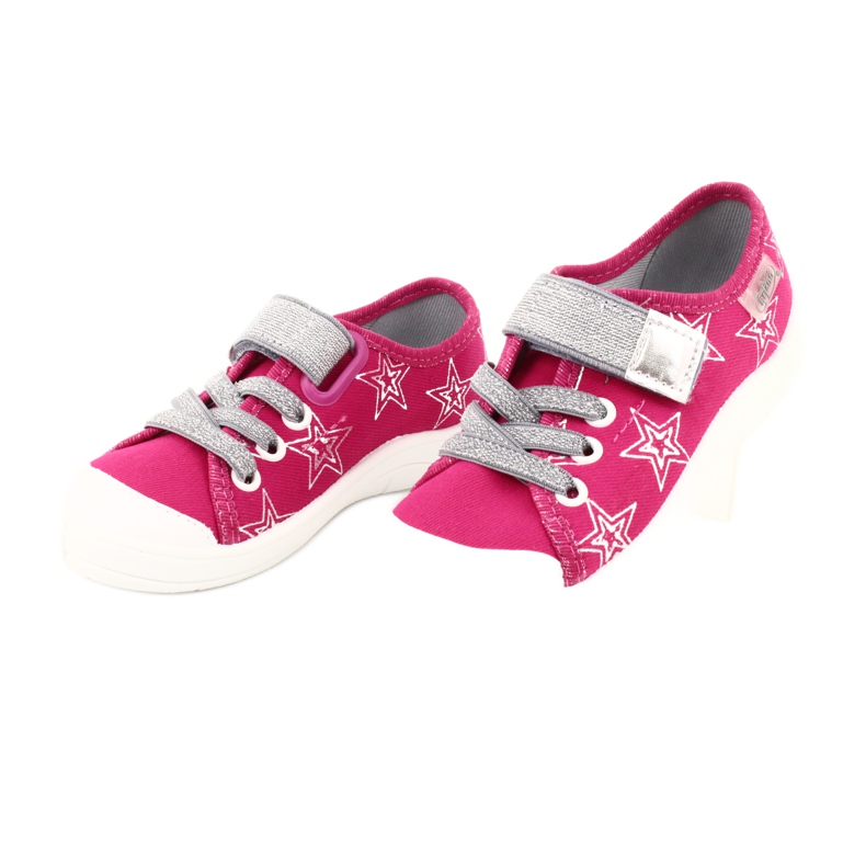 Zapatillas deportivas de niña con estrellas Befado 251X096 rosado plata 3