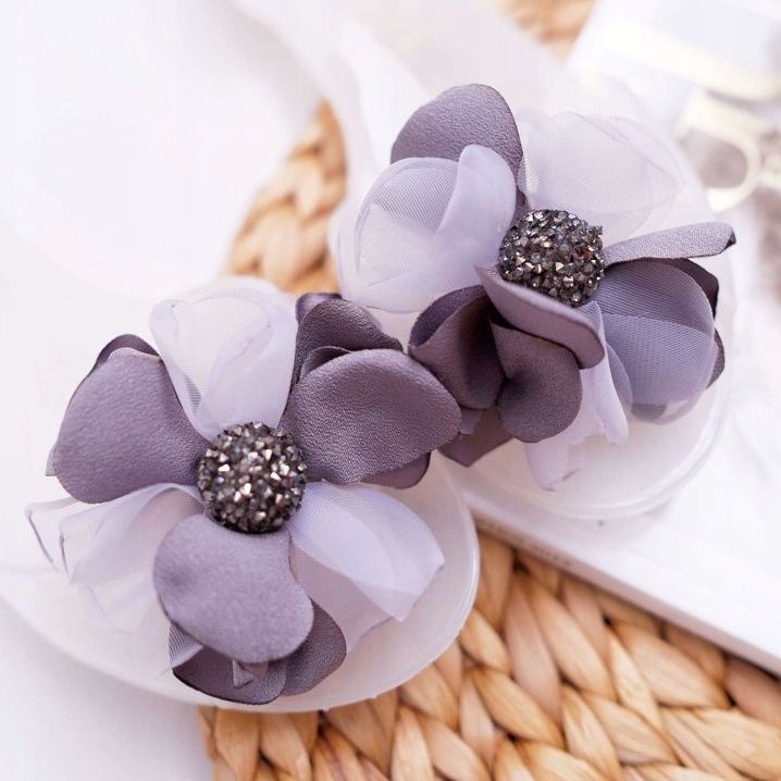 Lu Boo | Bailarinas Goma Meliski Flores Candela Blanca incoloro 3