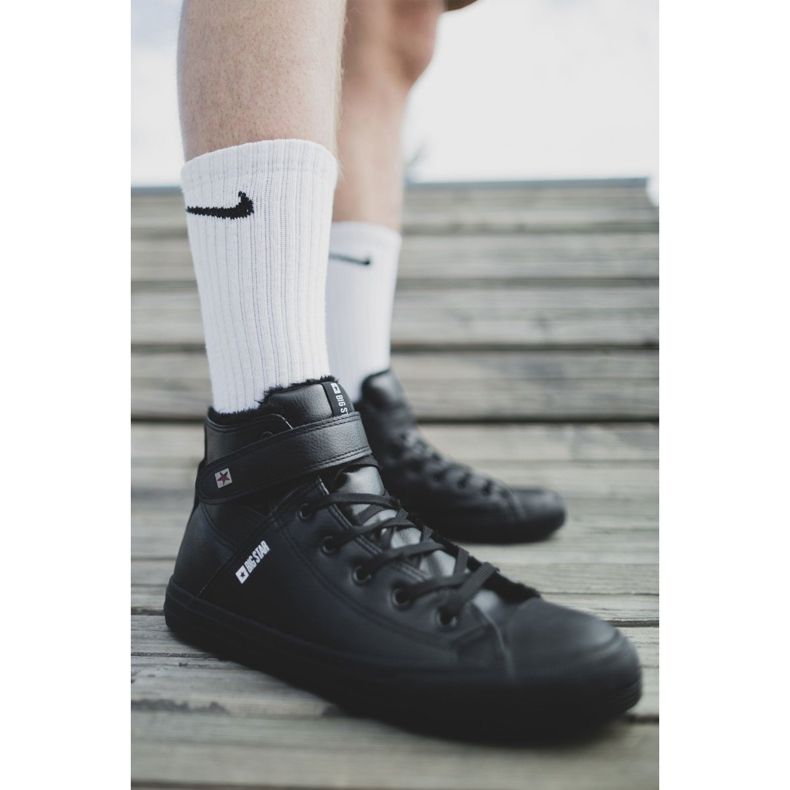 Zapatillas de hombre Big Star Warm Black Y174020FW negro 1