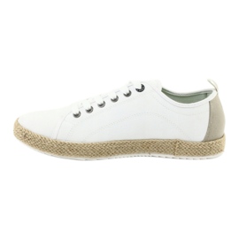 Alpargatas de hombre Big Star 174155 encaje blanco marrón 2 Alpargatas de hombre Big Star 174155 encaje blanco marrón 2