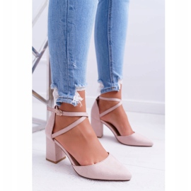 SEA Zapatos De Salón Con Tacón Para Mujer En Spitz Beige Cosmo 2
