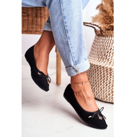 Bailarinas para mujer Lu Boo Suede Black Layla negro 2