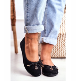 Bailarinas para mujer Lu Boo Suede Black Layla negro 3
