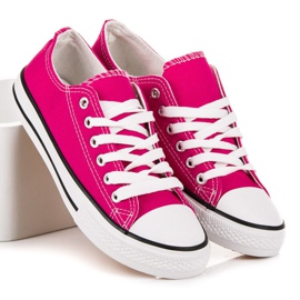 SHELOVET Zapatillas Fucsia rosado 1