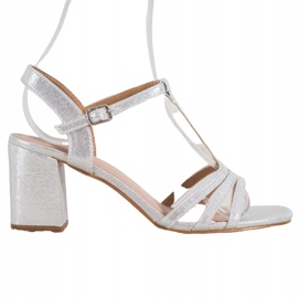 Sandalias brillantes en el bar VINCEZA gris 5