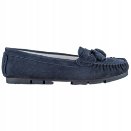 Mocasines cómodos de piel VINCEZA azul 5