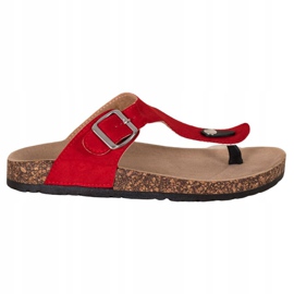 Cómodas chanclas VINCEZA rojo 6