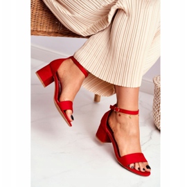 BUGO Sandalias Mujer Ante Rojo Oh Baby! 1