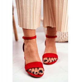 BUGO Sandalias Mujer Ante Rojo Oh Baby! 3