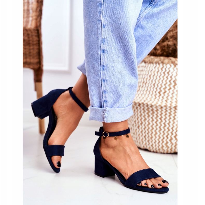 BUGO Sandalias Mujer Ante Azul Marino ¡Oh Baby! 2