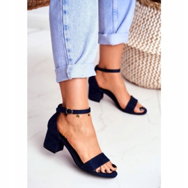 BUGO Sandalias Mujer Ante Azul Marino ¡Oh Baby! 3
