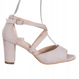 Sandalias VINCEZA de ante gris 5
