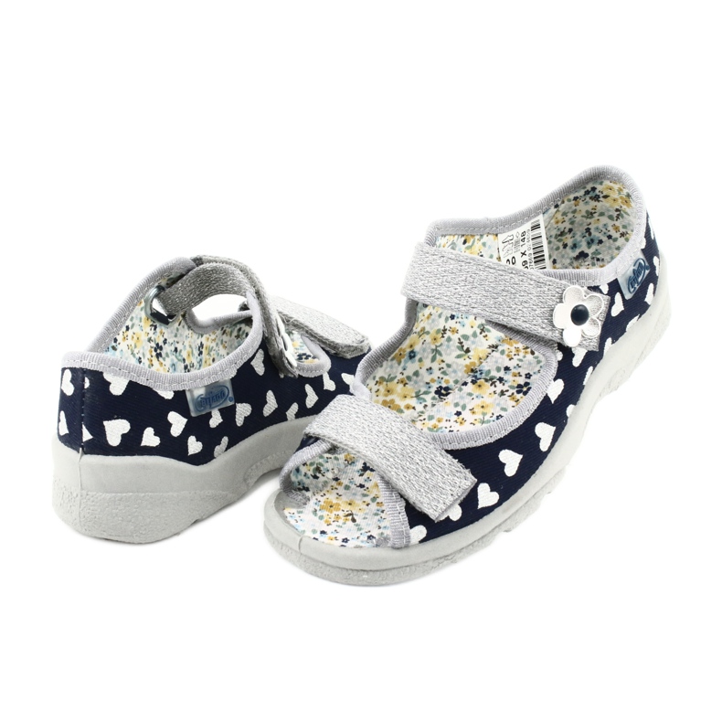 Calzado infantil befado 969X148 azul marino gris 3