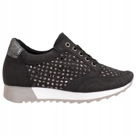 Kylie Zapatos calados en la plataforma negro 6