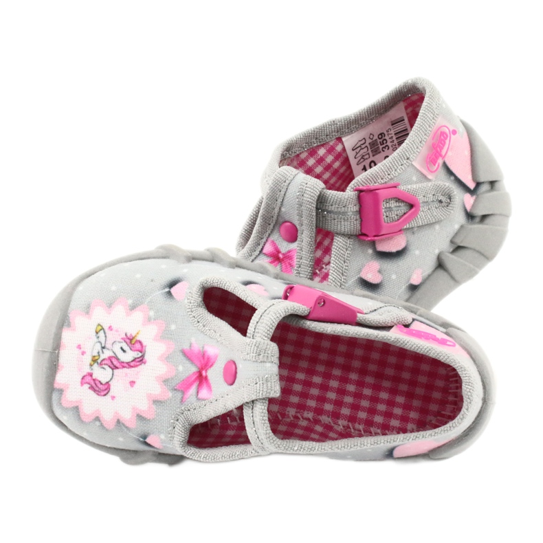 Calzado infantil befado 110P359 blanco rosado gris 5