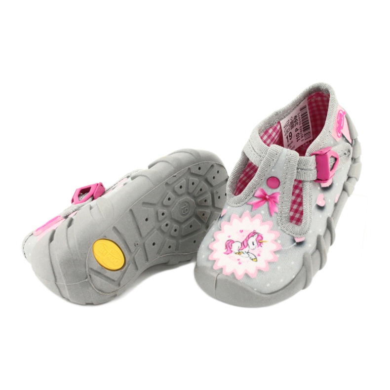 Calzado infantil befado 110P359 blanco rosado gris 4