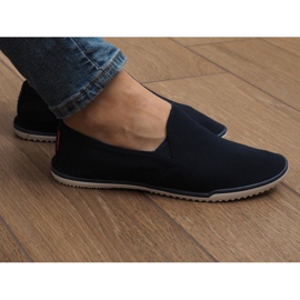 Zapatillas slip-on azul marino Lycra BL180 3