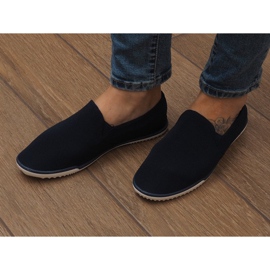 Zapatillas slip-on azul marino Lycra BL180 4