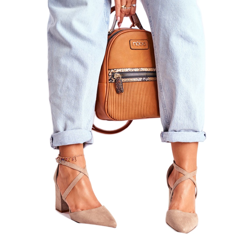 SEA Zapatos de salón con tacón para mujer en color beige Spitz Traffic 2 SEA Zapatos de salón con tacón para mujer en color beige Spitz Traffic 2