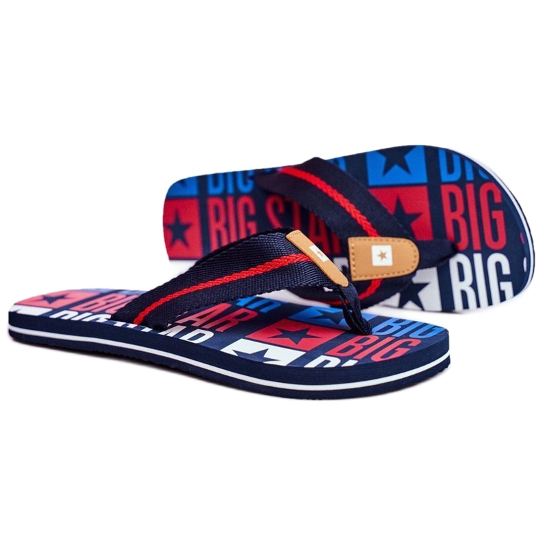 Zapatillas Hombre Chanclas Big Star Azul Marino FF274A484 3