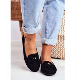 BUGO Mocasines de Mujer Black Lords Fringes Therese negro 2