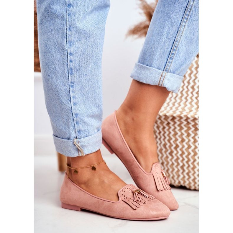 BUGO Mocasines de Mujer Pink Lords Fringes Therese rosado 1 BUGO Mocasines de Mujer Pink Lords Fringes Therese rosado 1
