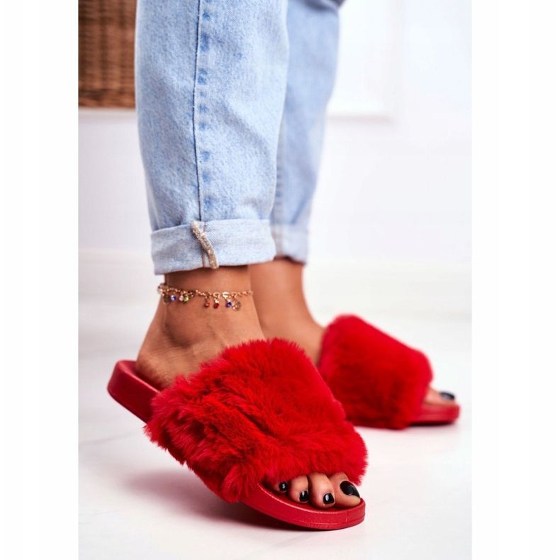 PB2 Pantuflas de Mujer con Piel Roja Sensible rojo 1 PB2 Pantuflas de Mujer con Piel Roja Sensible rojo 1