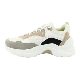 SEA Calzado Deportivo Mujer Sneakers Blanco y Beige Mindanao marrón negro gris 2