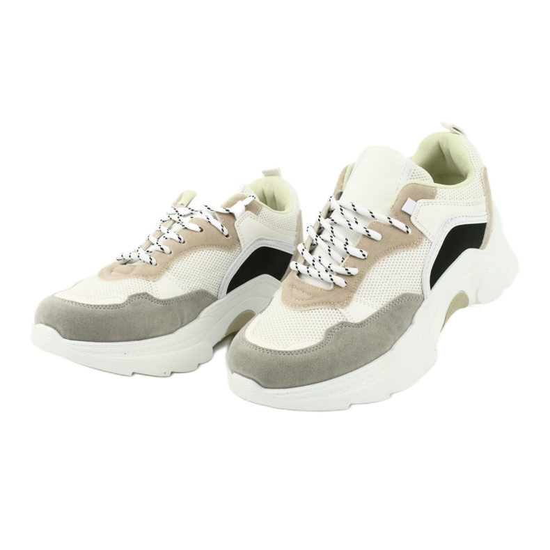 SEA Calzado Deportivo Mujer Sneakers Blanco y Beige Mindanao marrón negro gris 3