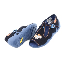 Calzado infantil befado 217P105 azul marino naranja multicolor 4