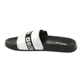 Pantuflas de mujer HOLO Big Star 274A005 negro gris 1
