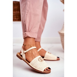 Sandalias Planas Mujer Beige Lu Boo Trenzadas Felicia 1 Sandalias Planas Mujer Beige Lu Boo Trenzadas Felicia 1