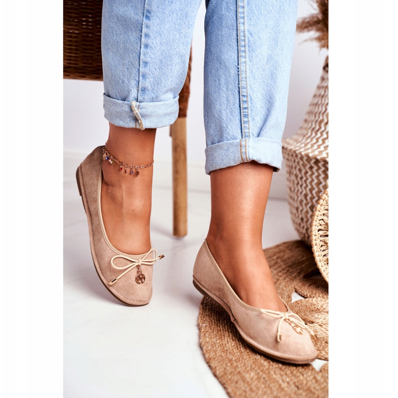 Bailarinas Mujer Lu Boo Suede Beige Layla 2 Bailarinas Mujer Lu Boo Suede Beige Layla 2