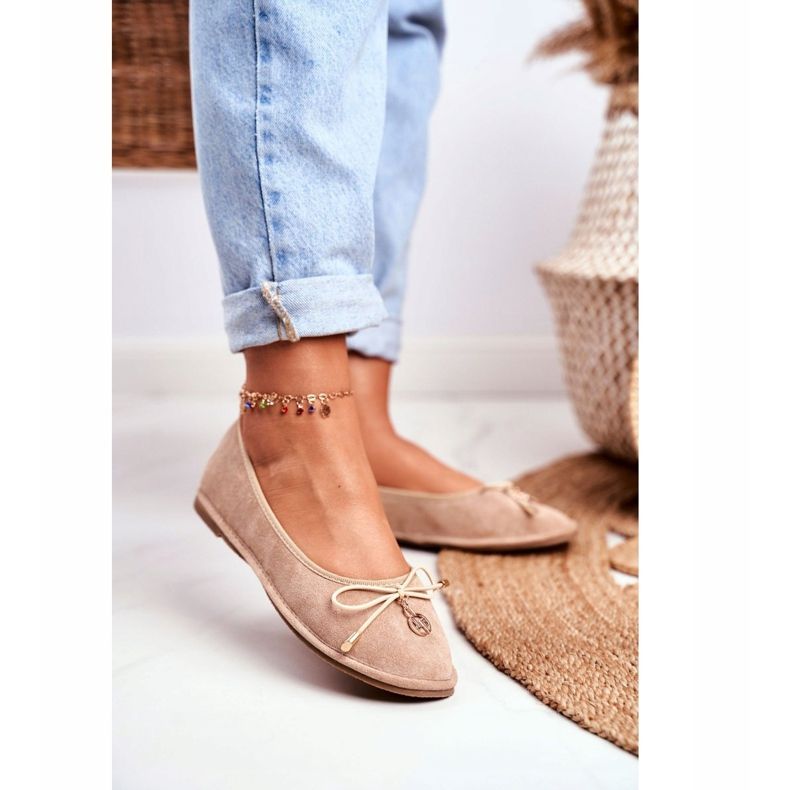 Bailarinas Mujer Lu Boo Suede Beige Layla 1 Bailarinas Mujer Lu Boo Suede Beige Layla 1