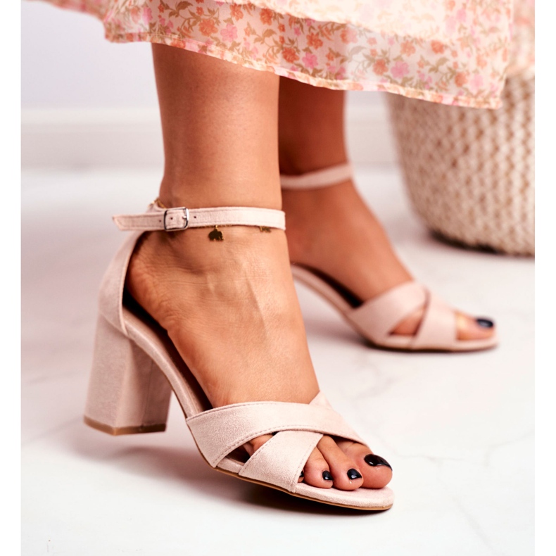 BUGO Sandalias Mujer Ante Beige Lady Million 2